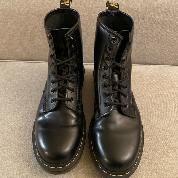 Dr Martens 1460 Black Leather Boot Men Size 10 - Picture 3 of 5